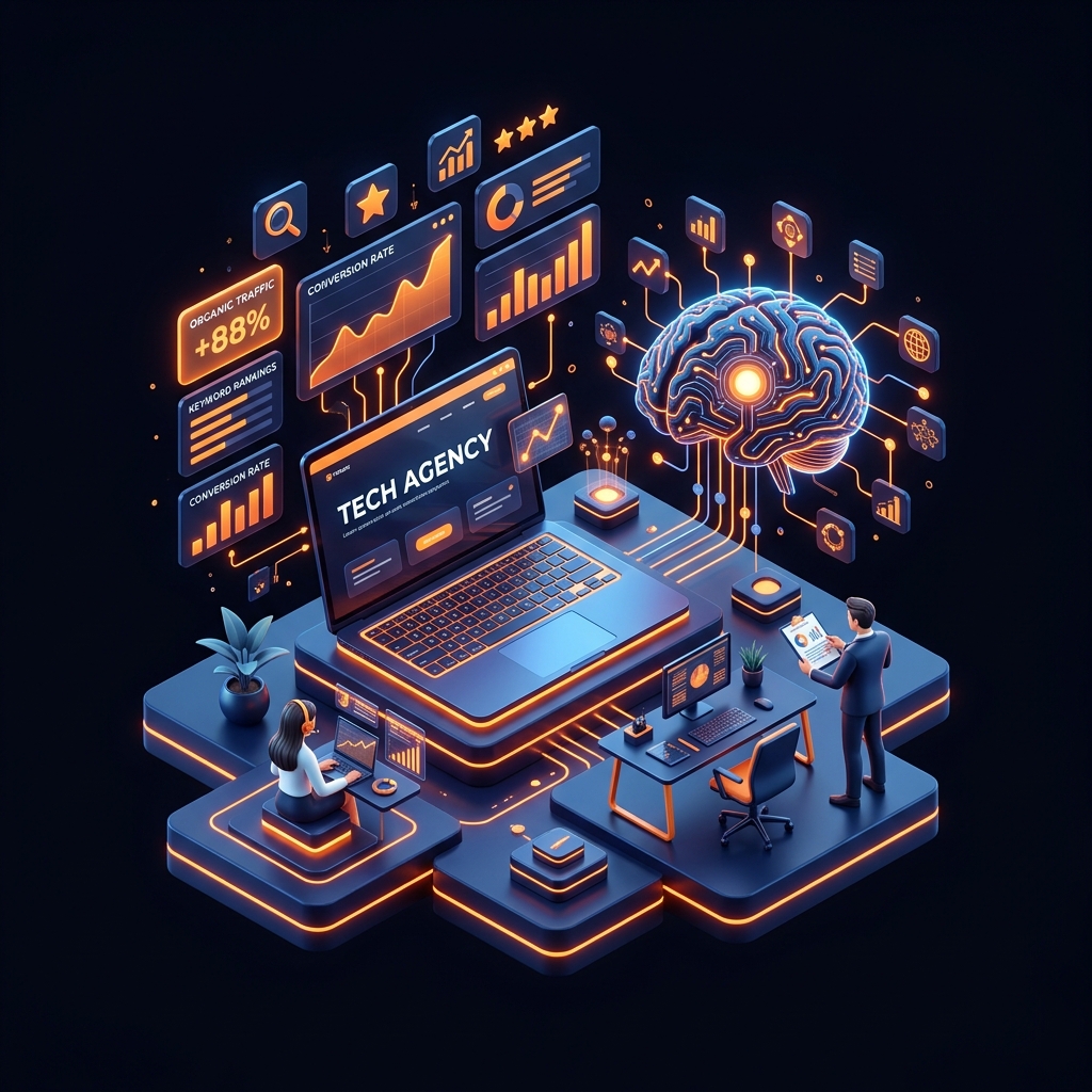 Digital Marketing and Tech Agency Workspace